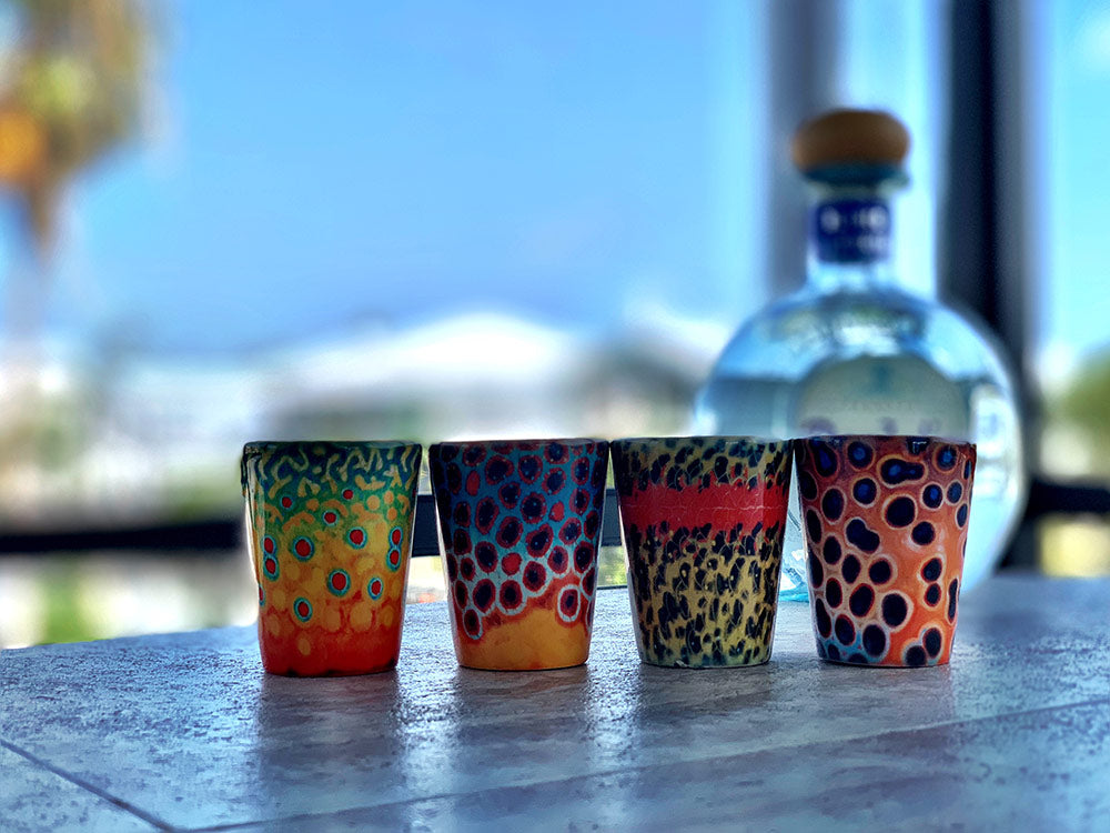 DeYoung Fish Flank Shot Glasses